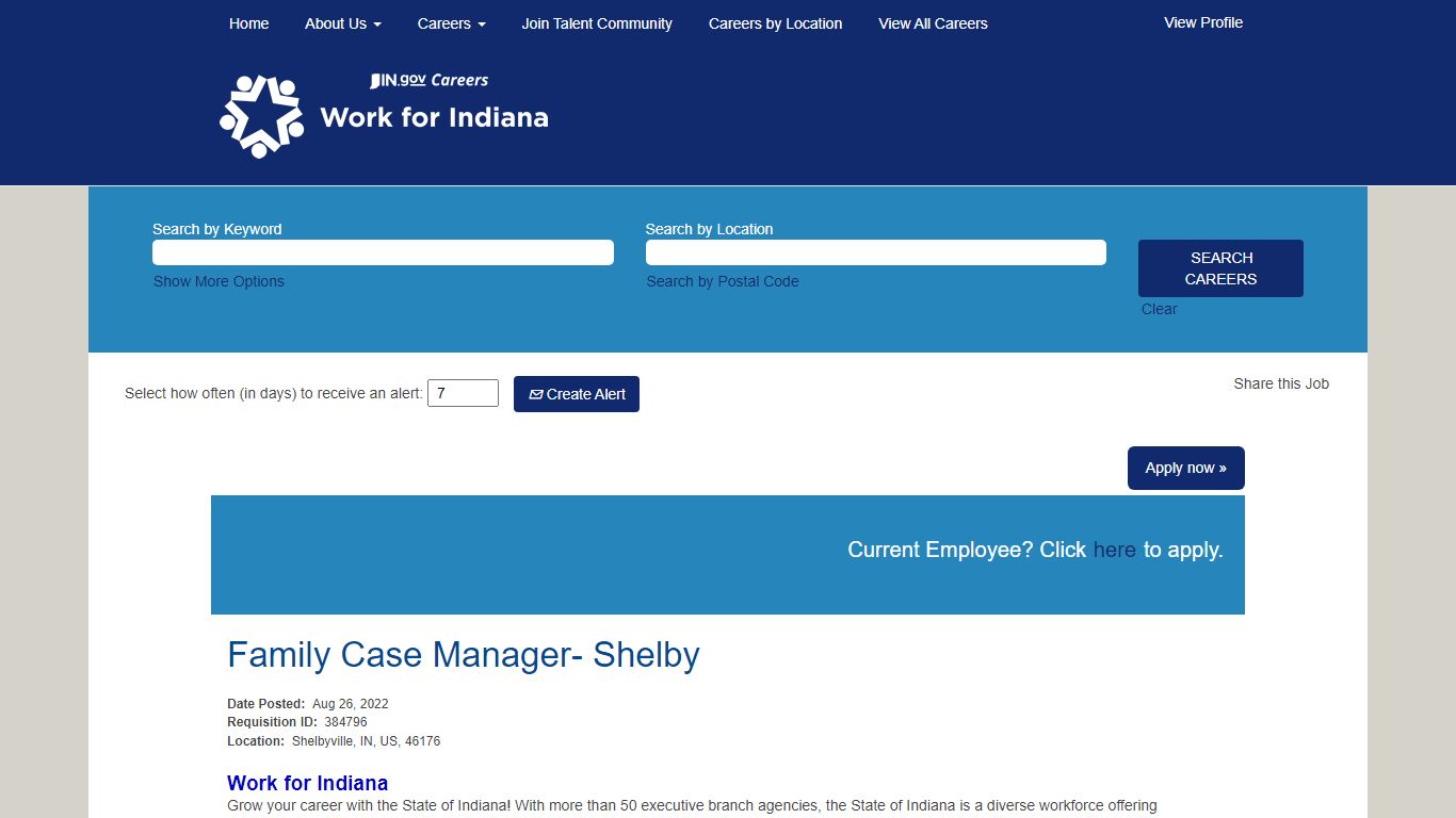 Family Case Manager- Shelby - Indiana